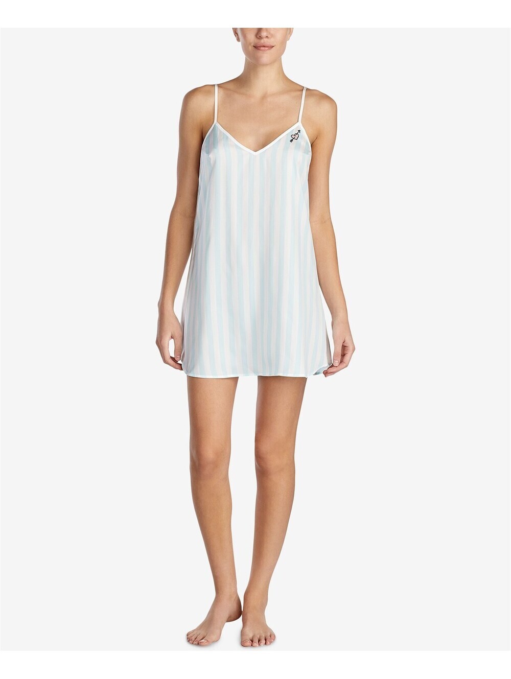 Blue By Betsey Johnson Womens Graphic Low-Back "I Do' Chemise Size M